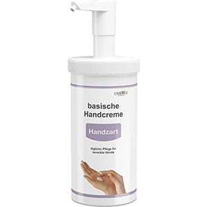 CareMed Handdelicaat, basische handcrème, handverzorgingscrème voor gevoelige handen, 450 ml met dispenser