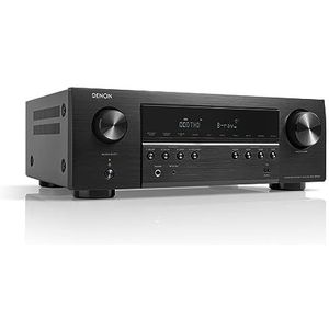 Denon AVC-S670H 5.2-kanaals AV-ontvanger, Dolby Surround Sound, 6 HDMI-ingangen en 1 uitgang, 8K HDMI, Bluetooth, wifi, AirPlay 2, HEOS Multiroom, Alexa compatibel, zwart