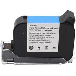 2588 Handheld Printer Inktcartridge Mini Printer Snel Droog Eco Solvent Printhoogte 12.7mm Inkjet Printer Geen Encryptie Afdrukken in meerdere formaten(Blue Cartridge)