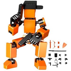 Stop Motion figuren, mobiele robot actiefiguur, 3D-geprinte aanpasbare flexibele actiefigurenset, beweegbare robot-poppen, speelgoed voor het monteren van ornamenten voor schilderen,