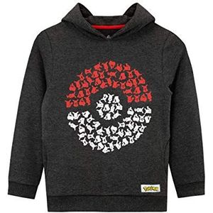 Pokemon Pokeball capuchontrui voor jongens - multicolor, maat: 128