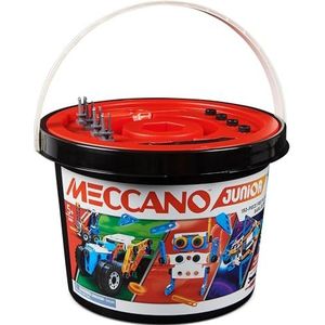 Meccano - Junior 150-delig S.T.E.A.M.-modelbouwpakket in emmer om vrij mee te spelen