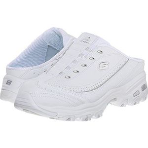 Skechers Dames D'Lites Modieuze sneakers, wit/zilverkleurig., 38 EU