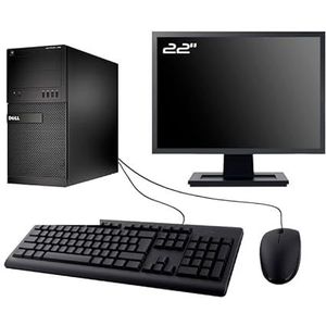 Dell PC Optiplex XE2 MT Display 22 inch Intel I3-4130 RAM 16GB SSD 1TB WiFi W11 (gereviseerd)