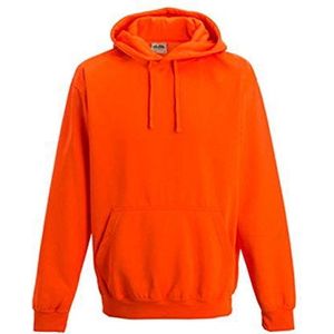 noTrash2003 Sweatshirt met capuchon, neonkleuren, verschillende kleuren en maten, Electric Orange, XL