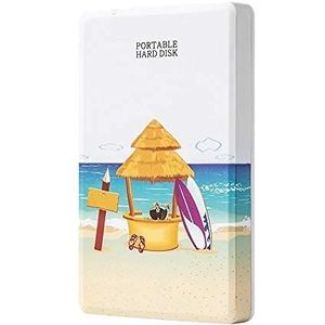 Externe harde schijf 2tb /1tb /750gb /320gb, USB 3.0 draagbare mobiele opslag backup harde schijf, geschikt voor pc desktop, Macbook, laptop, Ps4, Xbox, Smart TV (80 GB, strand)