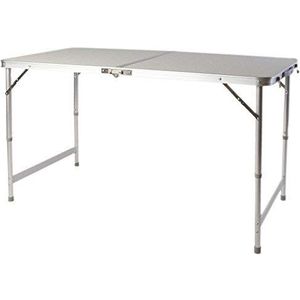 Spetebo Aluminium klaptafel XXL, in hoogte verstelbaar, campingtafel, tuintafel, 120 x 60 cm