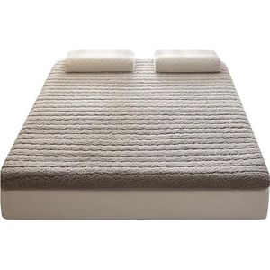 Japanse Katoenen Futon Matras, Pluche Vloermatras, Opvouwbaar Oprolbaar Bed, Jongens- En Meisje Slaapmat, Twin/Full/Queen/Kingsize(Gray,120x190cm(47x75n))