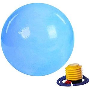 Gymnastiekbal, 65 cm, anti-burst, fitness, gym, yoga, balance, kracht, stabiliteit, bal met luchtpomp. blauw