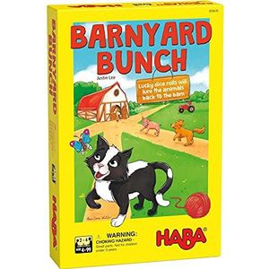 HABA Barnyard Bunch - een coöperatief dobbelspel voor 4 jaar en ouder (Made in Germany)