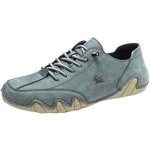 JiuQing Heren Loafers Barefoot Walking Shoes Flat Slip-On Lichtgewicht Soft Bottom Casual Sneakers,Groen,45 EU