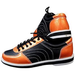 Unisex Bowling Shoes, Lace Up Bowl Shoes Ademende Lichtgewicht Bowling Gym Sneakers Casual Bowling Athletic Trainers,Geel,42 EU