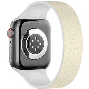 Solo Loop Band Compatibel met All Series Apple Watch 38/40/41mm (Quilt Naaien) Elastische Siliconen Band Strap Accessoire, Siliconen, Geen edelsteen