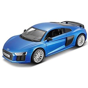 1 18 Voor Audi R8 V10 Plus Blauwe Legering Spuitgieten Statische Model Auto Collectie Ambachten Sieraden Herengeschenken