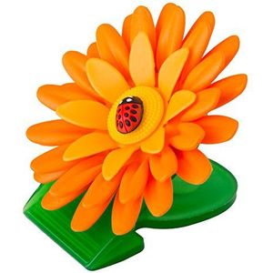 VIGAR Flower Power Magneet met klemmen voor koelkast, 3 stuks, oranje, 8 x 8 x 2,5 cm