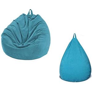 MOVKZACV Bean Bag Stoel Luie Sofa Zachte Corduroy Bean Bag Cover (zonder vulstof), grote luie ligstoel hoge rug bonenzak stoel voor volwassenen en kinderen