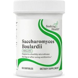 Seeking Health Probiotisch Saccharomyces Boulardii - S Boulardii Probiotische Gist voor Darmgezondheid - Saccharomyces Boulardii Probioticum - Probiotica voor Antibiotica - 60 Vegetarische Capsules