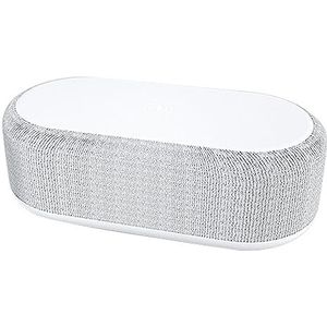 Altsuceser - Digitale Wekker - Wit - Draadloos Laadstation - Dimbaar LED-display