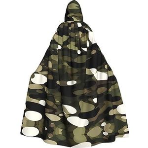 FRGMNT Abstracte Camouflage print Mannen Hooded Mantel, Volwassen Cosplay Mantel Kostuum, Cape Halloween Dress Up, Hooded Uniform