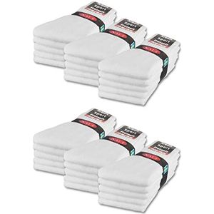 10 | 20 | 30 Paar Sportsokken Tennissokken Werksokken Heren Dames Katoen 10100 (30 paar Wit 35-38)