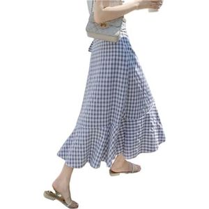 GerRit Skirt Flower Printing A-line Skirts Summer Spring High Waist Vintage Women's Midi Length Skirts-color 4-one Size