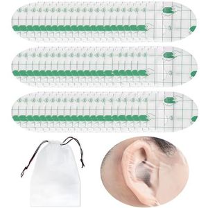 60-delige set doucheoorbeschermers, 1 opbergtas, waterdichte oorbeschermers, ademende en waterdichte oorkussens, zwemgehoorbescherming, onmisbaar voor zwemdouches