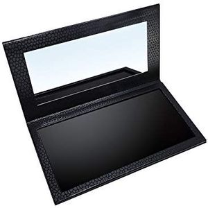 Allwon magnetisch palet Leeg oogschaduw make-up palet met onbreekbare spiegel voor oogschaduw Lipstick Blush poeder (zwart)