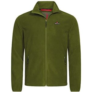 Höhenhorn Badus Fleecejack voor heren, microfleece, volledige ritssluiting, troyer, outdoor, wandelen, trekking, groen, M