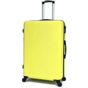 CELIMS - Lichte koffers goedgekeurd door 100+ luchtvaartmaatschappijen voor een reis met vertrouwen, Geel, Grande 75 cm