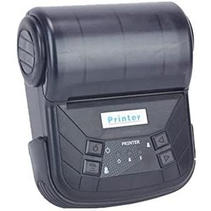 Handbediende inkjetprinter, DC 5V USB 3 ""80mm Mini Draadloze Thermische Bonprinter Draagbare Bluetooth Printer Ondersteuning PC Printer papier Impresora Printer voor label/productiedatum/barcode/QR-co
