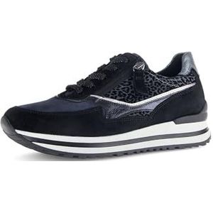 Gabor Lage sneakers voor dames, Marine Anthr Zwart 36, 39 EU Breed