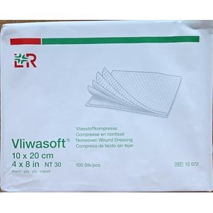 Vliwasoft - 12070 - Verbanden - 10 cm x 20 cm - Niet-steriel - 100 stuks