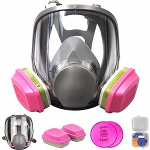 Gasmasker - Volgelaatsmasker - Herbruikbaar - Met 60926 Filterpatronen - Adembescherming