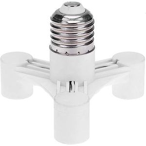 Conversor voor lampaansluiting E27 naar 3 E14 en E27 naar 4 E14 fitting adapter(3 to 1)
