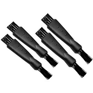 Qoekacy 4 Stuks Dubbelzijdig Scheerapparaat Trimmer Scheerapparaat Reinigingsborstel Trimmer Borstel Trimmer Reinigingsborstel voor