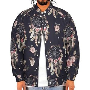 Aquarel Etnische Boho Bloemen Patroon Grappige Mannen Baseball Jacket Gedrukt Jas Zachte Sweatshirt Voor Lente Herfst