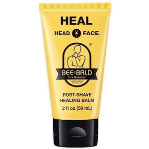 Bee Bald HEAL After-Shave Helende balsem, kalmeert beschadigde huid, behandelt puistjes en scheerbrand, geschikt voor alle huidtypes, dierproefvrij, 59 ml