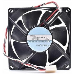 LMNCBVYA Ailsa 3110KL-04W-B19 80mm DC12V 0.13A 3-Wire Fan for Laptops - Quiet Operation & High Efficiency
