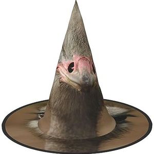 EdWal Halloween hoed: griezelige heks en tovenaar feestpet, voor Halloween Party Yard Decoration-2 stuks-Leuke struisvogel