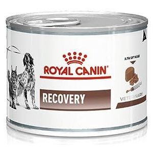 Royal Canin Veterinary Recovery | 12 x 195 g | volledig dieet voor volwassen honden en katten | ultrazachte mousse met een hoog eiwitgehalte