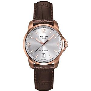 Certina Herenhorloge, analoog-digitaal, automatisch horloge met armband S7247672, bruin/zilver, Riemen.