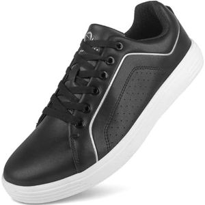 SDEQA Heren golfschoenen, spikeloze waterdichte golfsneakers, ademend, grote maten,A,39 EU