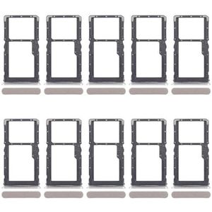 ZZjingli for Realme 10 Pro 5G RMX3663 RMX3660 RMX3661 10 stuks SIM-kaartlade + SIM-kaartlade/Micro SD-kaartlade (blauw) (goud) (zwart)(Gold)