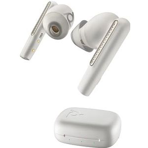 POLY Voyager Free 60 UC, Basic Charge Case, USB-C, White Sand (P/N 220758-02)