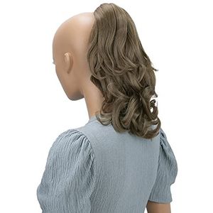 CAISHA 30cm Haarstukje Vlecht Paardenstaart Haarextensies Volumineus Golvend As Bruin H109