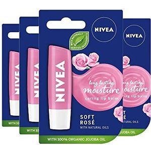 NIVEA Lip Rose Pack of 4