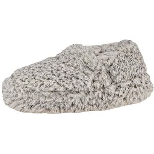 APREGGIO Uniseks wollen pantoffels, zachte schapenwol, winterpantoffels voor dames en heren, gezellig, warm en duurzaam, grijs, 35/36 EU