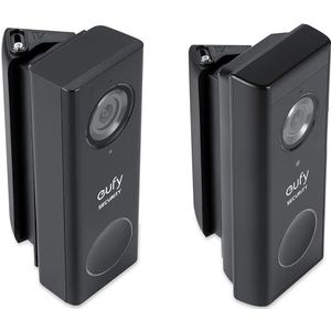 Wasserstein 30° tot 55° horizontale wigvormige wandhouder, compatibel met Eufy Security Video Doorbell kabelversie & Eufy Security Video Doorbell batterijversie