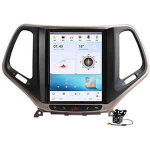 Android 15 Auto Stereo Radio voor J-eep Cherokee 5 2014-2018 GPS Navigatie 10.4in Touchscreen MP5 Multimedia Speler Video Ontvanger met WiFi 4G DSP Carplay,8core 4+64gb
