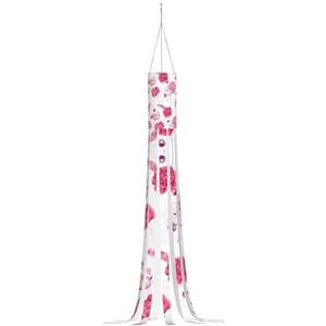 Roze flamingo's Halloween windzak vlag 59 Inch Wind Outdoor Opknoping Decoratie voor Gazon Party Decoratie